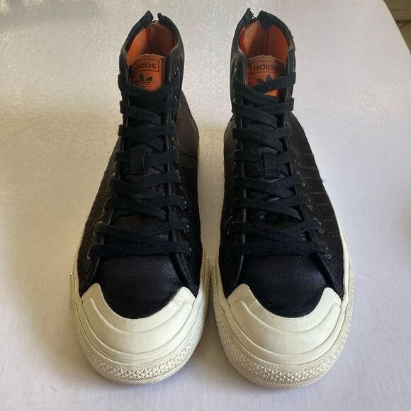 ADIDAS Nizza Men’s Black Hi Tops Size 7 - Picture 1 of 7